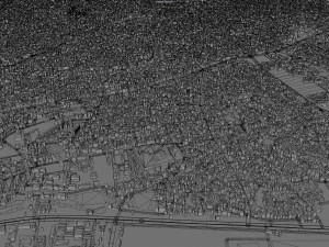Kano city Nigeria 40km Modello 3D