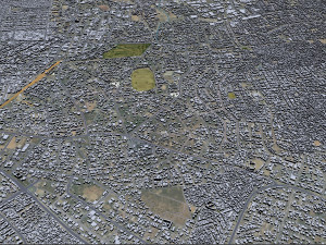 Kano city Nigeria 40km Modello 3D