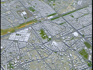 Kayseri city Turkey 45km 3Dモデル