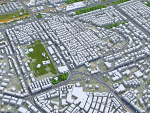Kayseri city Turkey 45km 3D Model