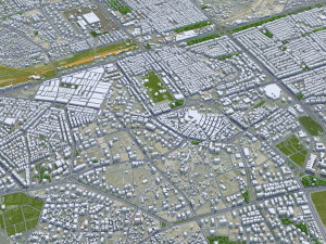 Kayseri city Turkey 45km 3Dモデル