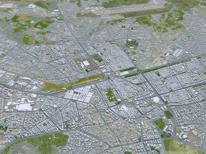 Kayseri city Turkey 45km 3Dモデル