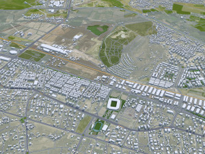 Kayseri city Turkey 45km 3Dモデル