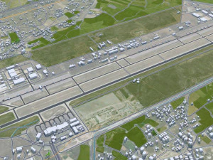 Kayseri city Turkey 45km 3D Model