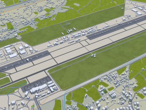 Kayseri city Turkey 45km 3Dモデル