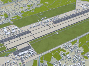 Kayseri city Turkey 45km 3D Model