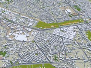 Kayseri city Turkey 45km 3Dモデル