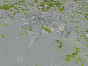 Kayseri city Turkey 45km 3Dモデル