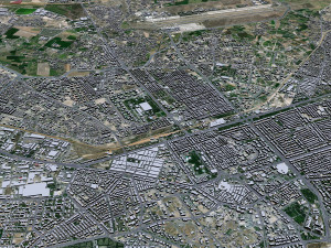 Kayseri city Turkey 45km 3Dモデル