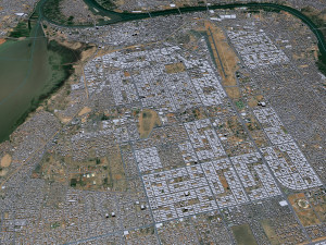 Khartoum city Sudan 40km 3D Model