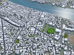 Khulna city Bangladesh 20km Model 3D
