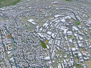 Kigali city Rwanda 30km 3D Model