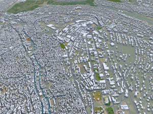Kigali city Rwanda 30km 3D Model