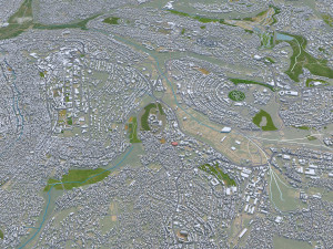 Kigali city Rwanda 30km Modelo 3D