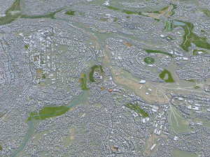 Kigali city Rwanda 30km 3D Model