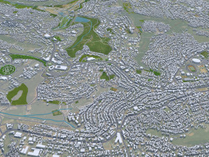 Kigali city Rwanda 30km Modelo 3D