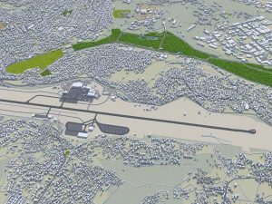 Kigali city Rwanda 30km 3D Model