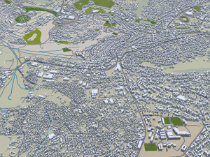 Kigali city Rwanda 30km Modelo 3D