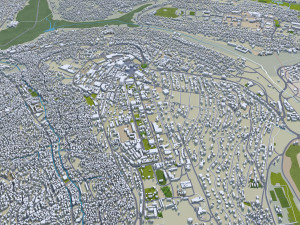 Kigali city Rwanda 30km Modelo 3D