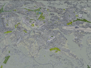 Kigali city Rwanda 30km Modelo 3D