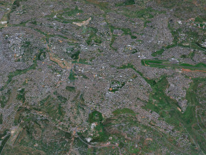 Kigali city Rwanda 30km Modelo 3D