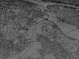 Kigali city Rwanda 30km Modelo 3D