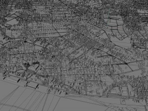Kisangani city Congo 30km 3D Model