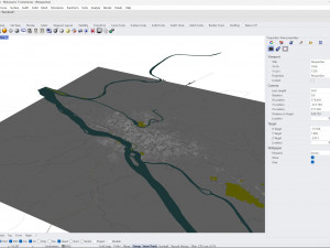 Kisangani city Congo 30km 3D Модель