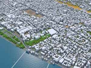 Kochi city Kerala India 40km 3Dモデル