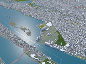 Kochi city Kerala India 40km 3Dモデル