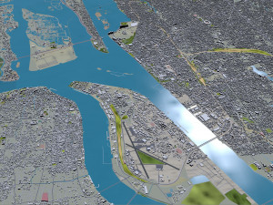 Kochi city Kerala India 40km 3Dモデル