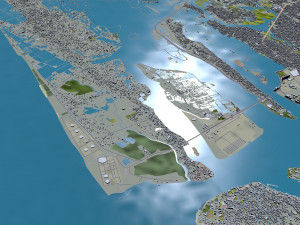 Kochi city Kerala India 40km 3Dモデル