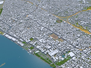 Kochi city Kerala India 40km 3Dモデル