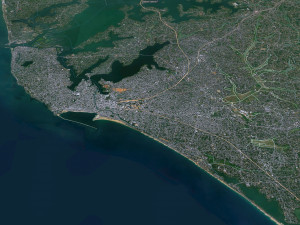 Kollam city Kerala India 30km 3D Model