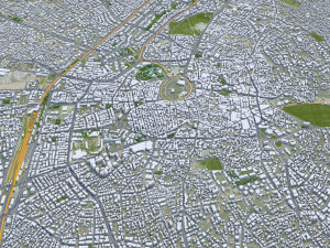 Konya city Turkey 30km 3D Model