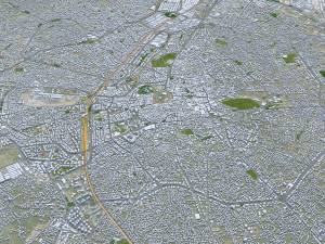 Konya city Turkey 30km 3D Model