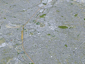 Konya city Turkey 30km 3D Model