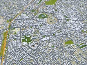 Konya city Turkey 30km 3D Model