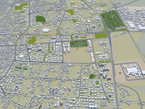 Konya city Turkey 30km 3D Model