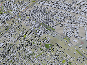Konya city Turkey 30km 3D Model