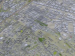 Konya city Turkey 30km 3D Model