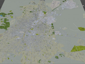 Konya city Turkey 30km 3D Model