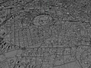 Konya city Turkey 30km 3D Model