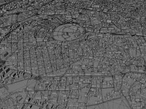 Konya city Turkey 30km 3D Model