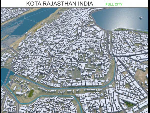 Kota kota Rajasthan India 20km Model 3D