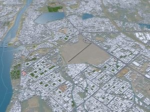 Kota city Rajasthan India 20km Modelo 3D