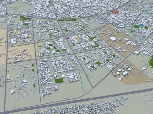 Kota city Rajasthan India 20km Modelo 3D