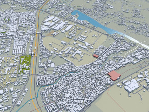 Kota city Rajasthan India 20km Modelo 3D