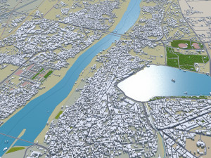 Kota city Rajasthan India 20km Modelo 3D