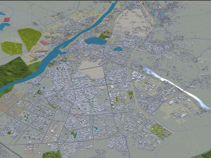 Kota city Rajasthan India 20km Modelo 3D
